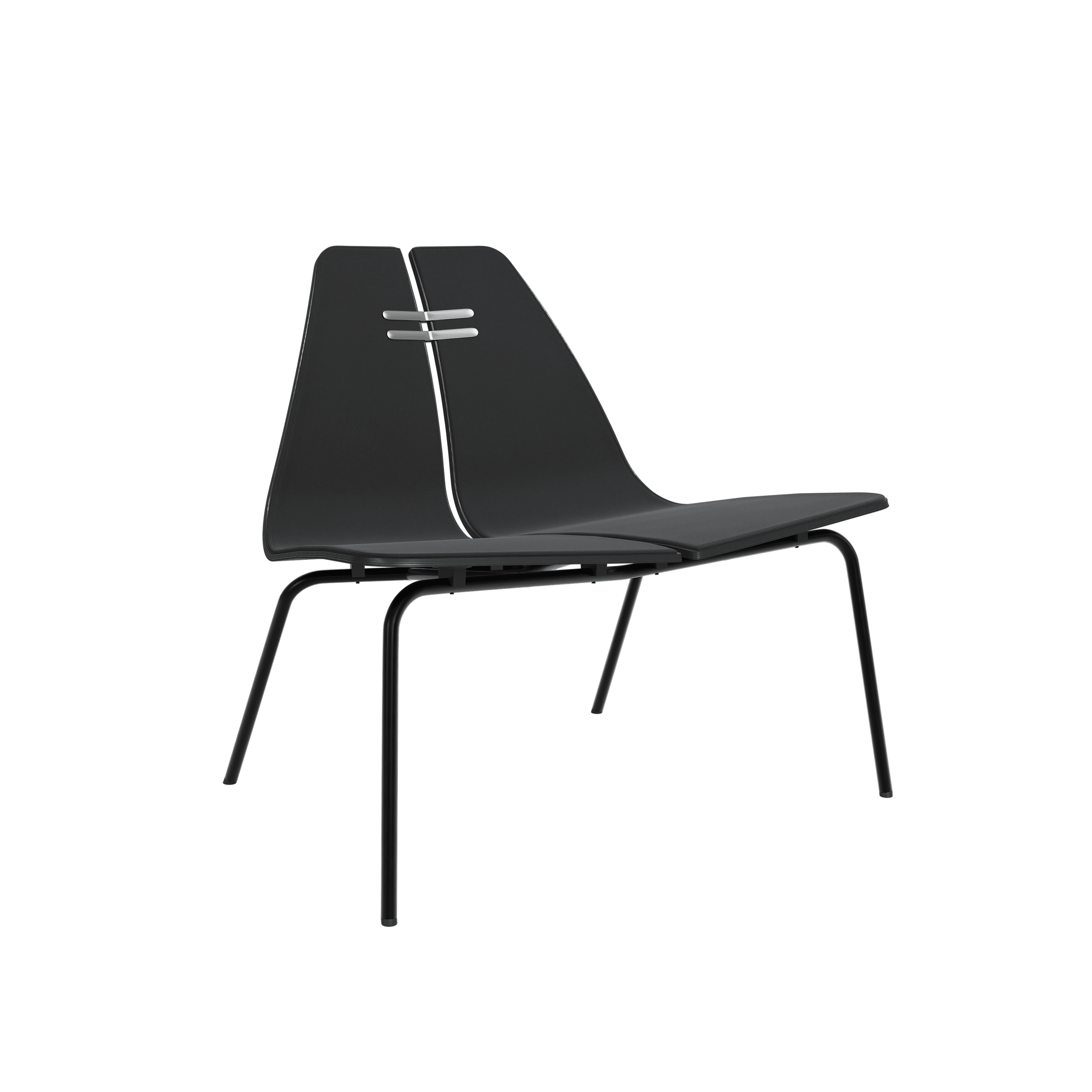 PK23 forsidepolstret, Black af Poul Kjærholm Sort - Jacobsen Plus