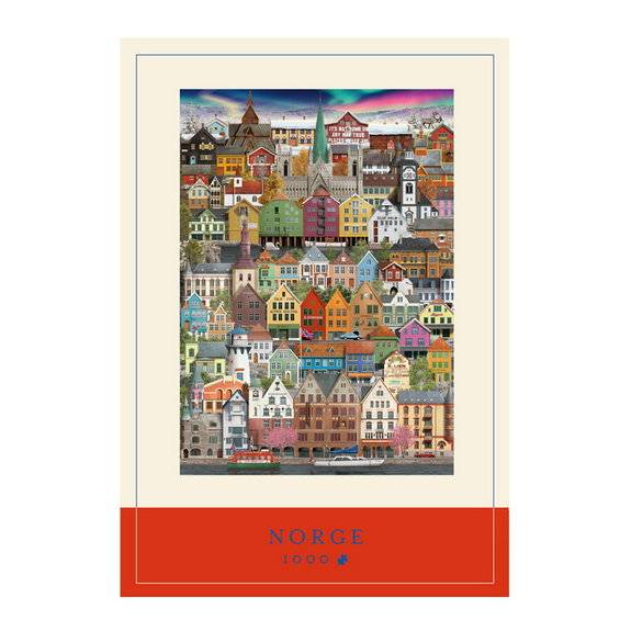 Martin Schwartz pussel Norge. 1000 bitar, 50×70 cm