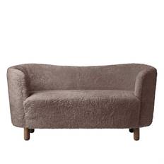 Audo mingelsoffa Smoked Oak Sheepskin Sahara