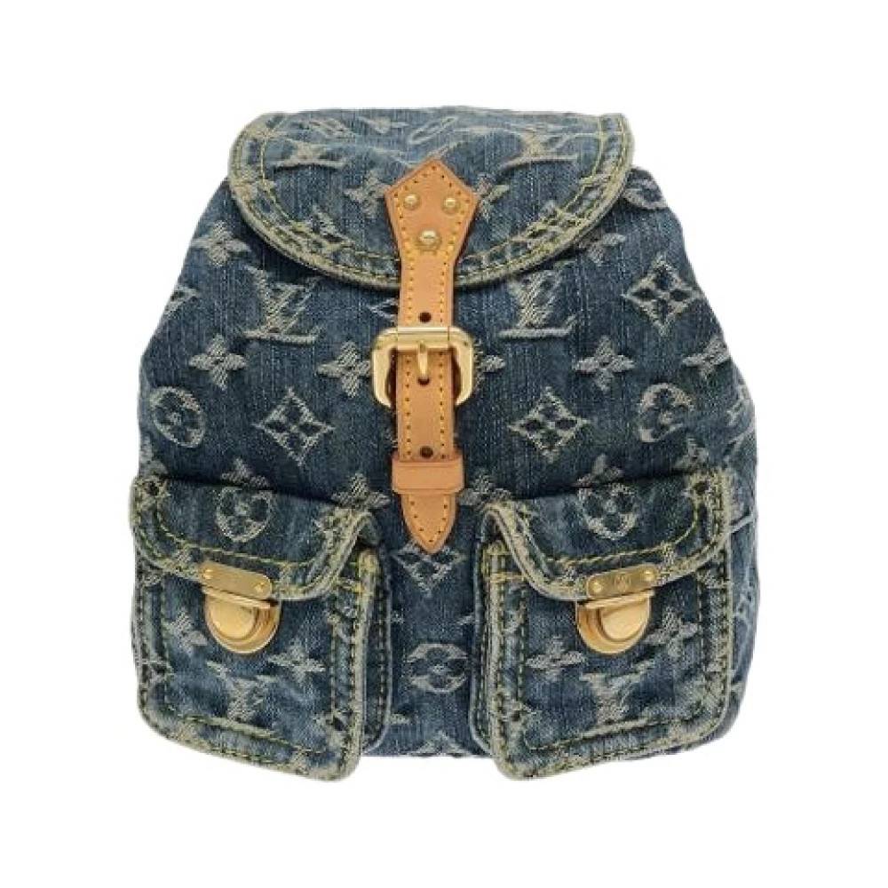 Louis Vuitton Vintage - Pre-owned Vintage Denim Backpack Vintage - Dam - ONE Size - Denim