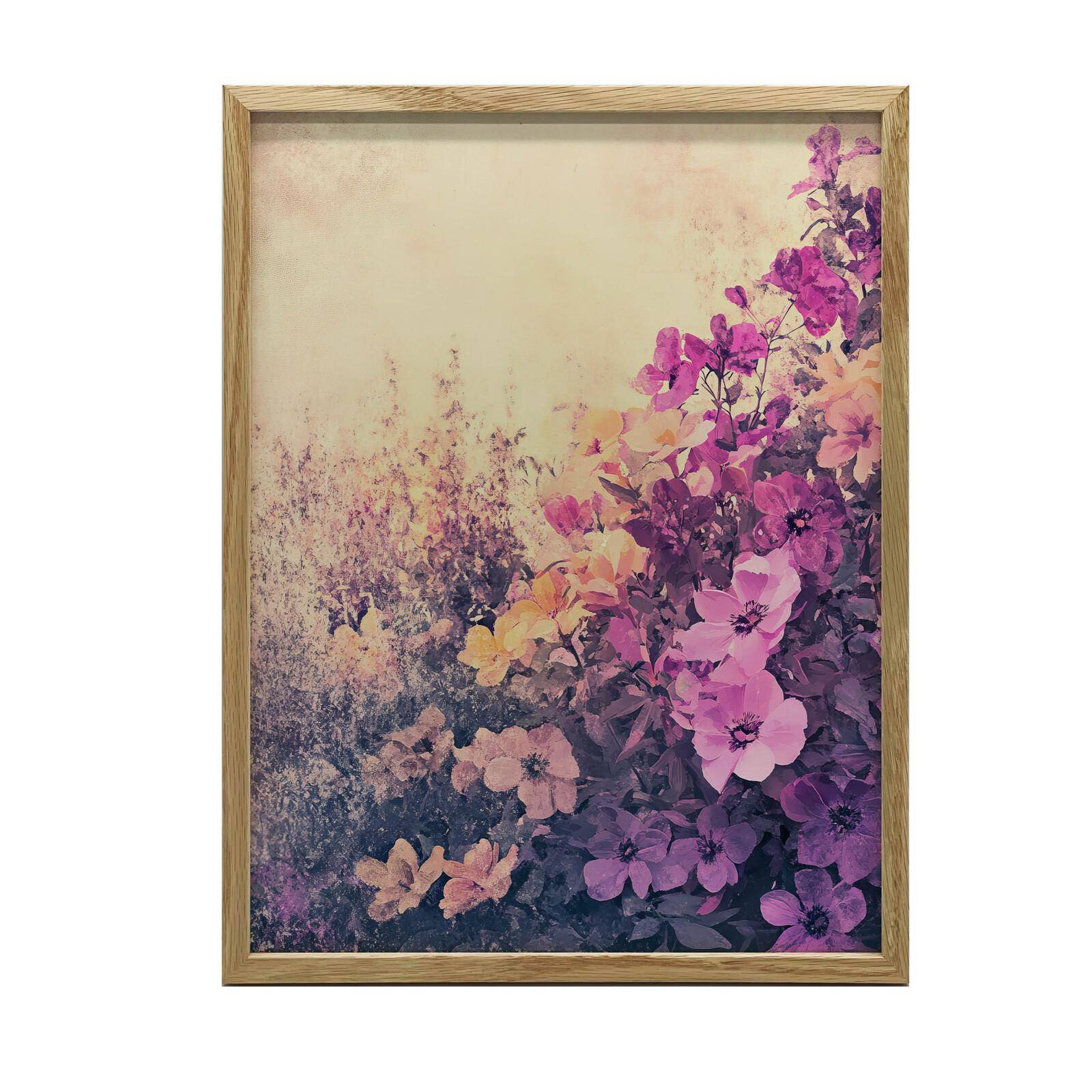 Blommig Fröjd Blommig Fröjd, 30X40 Cm, Guld Aluminiumram, Matt Papper 230 Gsm 36