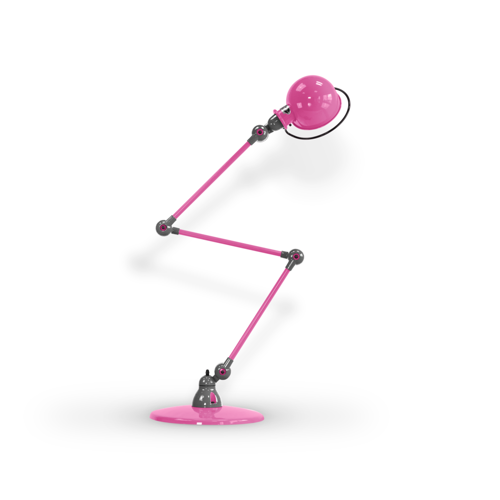 Loft D9403I gulvlampe fra Jieldé - Pink / Blank/poleret