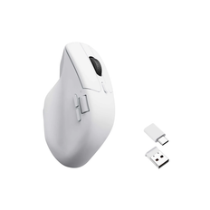 Keychron M6 Wireless - Vit - Ergonomisk mus - Optic - 7 knappar - Vit