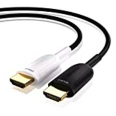 huaham 8K fiberoptisk HDMI-kabel 2 m, ultrahög hastighet 8K @60Hz 4K @120Hz 48Gbps HDMI 2.1-kabel, stöder eARC RTX 3090 HDCP 2.2&2.3 Dolby kompatibel med PS5, Xbox Series X, Roku/Fire/Sony/LG CX TV