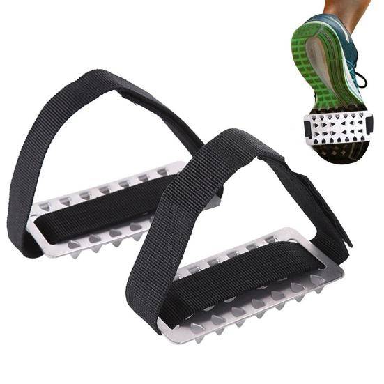 2/4/6 st Broddar Skor Stegjärn med 26 Ståldubbar Justerbar Knopp Vinter Utomhus Promenad Is Snö Grepp Halkfria Skor Stövelspikar cm