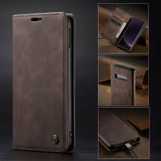 Samsung Galaxy S10E - CASEME læder cover / pung - Kaffe