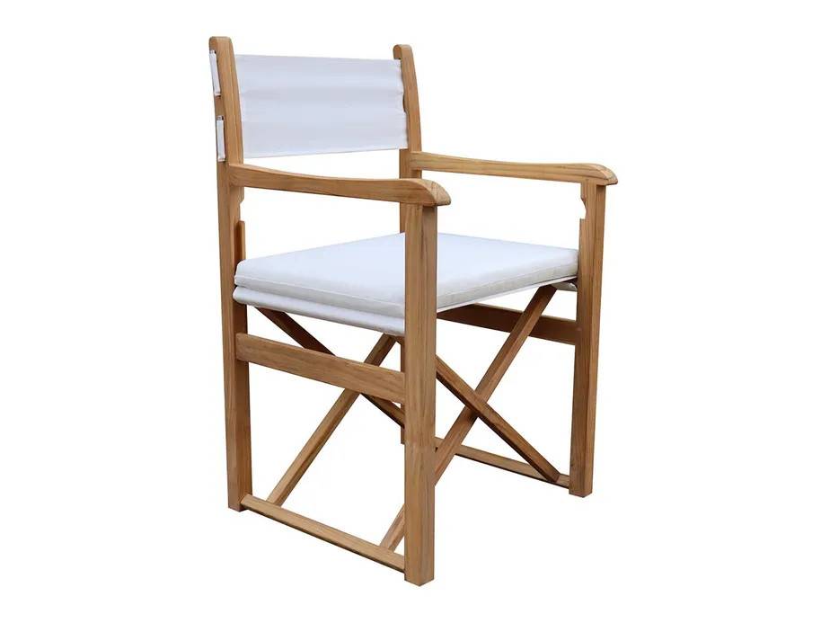 Stockamöllan Haväng instruktørstol Hvid Teak