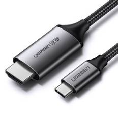HDMI til USB-C adapterkabel 4K 60Hz 1,5m sort-grå