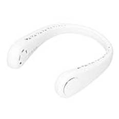 Hanging Neck Fan, Portable Hands Fan, Rechargeable Mini Air Cooler Wind Bladeless Fan, Headphone Design Wearable Personal Fan with 3 Speeds