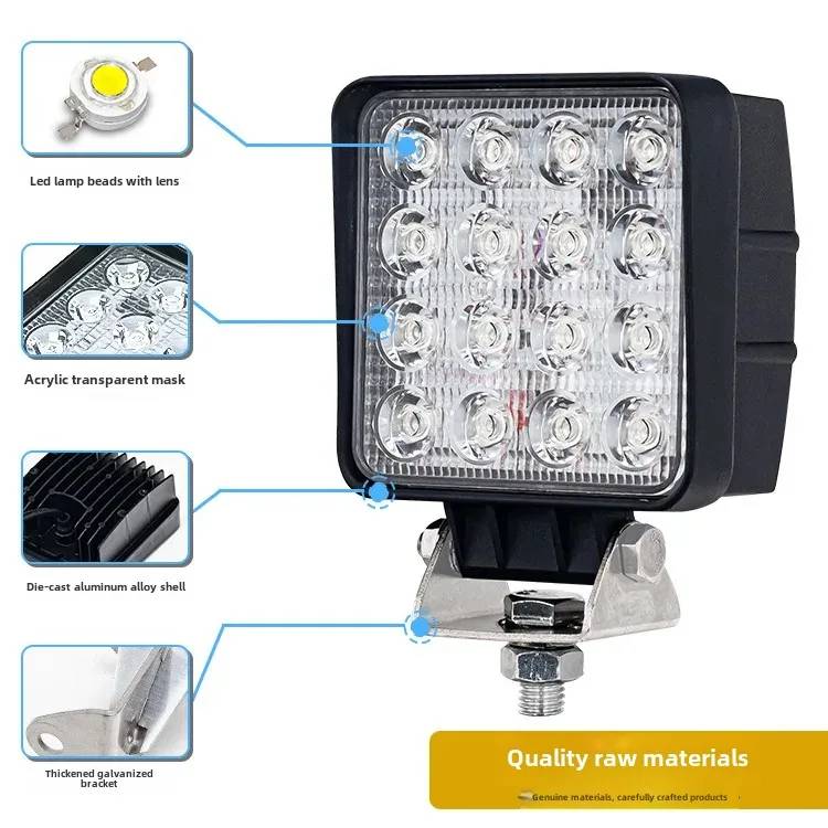1PCS LED Running Lights Bar Offroad 4X4 Spotlight 12V 24V For Jeep Truck Car Motorcycle Tractor SUV ATV LED Headlights