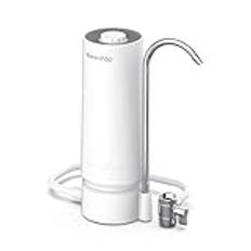 Waterdrop WD-CTF-05 Vattenfilter för Bänkskiva, 4000 Gallons Kranvattenfilter för Kran med Påminnelse om Filterlivslängd, Minskar TungmetallerD, ålig Lukt och 99% Klor (1 Filter Ingår)