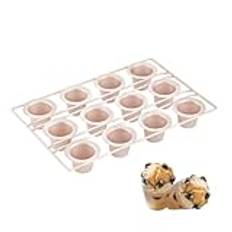 CANDeal Nonstick 12 Koppar Popover Pan Muffin Cupcake Pan Yorkshire Pudding Bakning Former För Frittas, Muffins, Quiches, Pudding Kakor Ugn Bakning