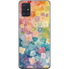 Samsung Galaxy A51 Gennemsigtigt Telefoncover Miniatyrblommor