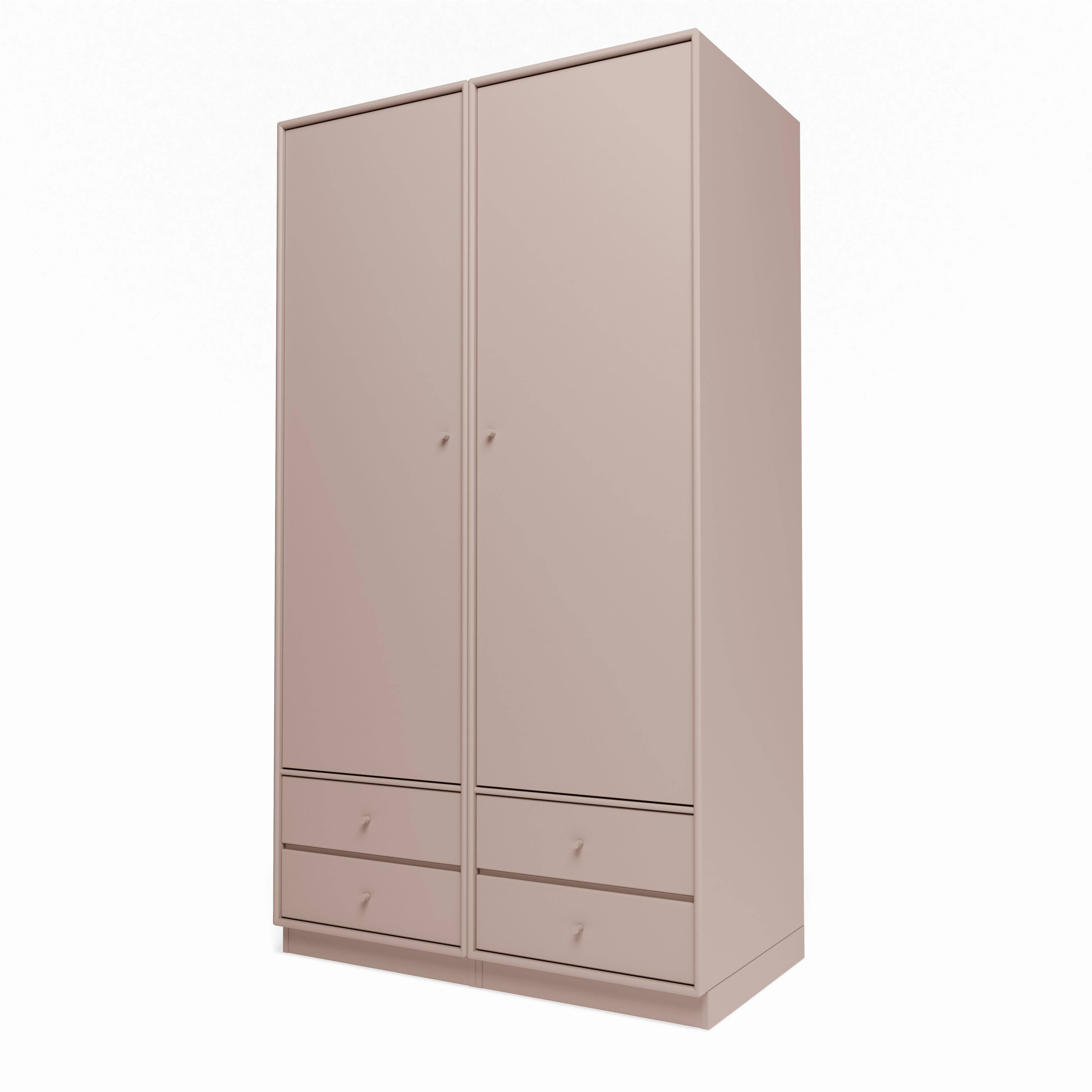 Attire IV garderobe, inkl. sokkel 7 cm fra Montana Mushroom - Jacobsen Plus