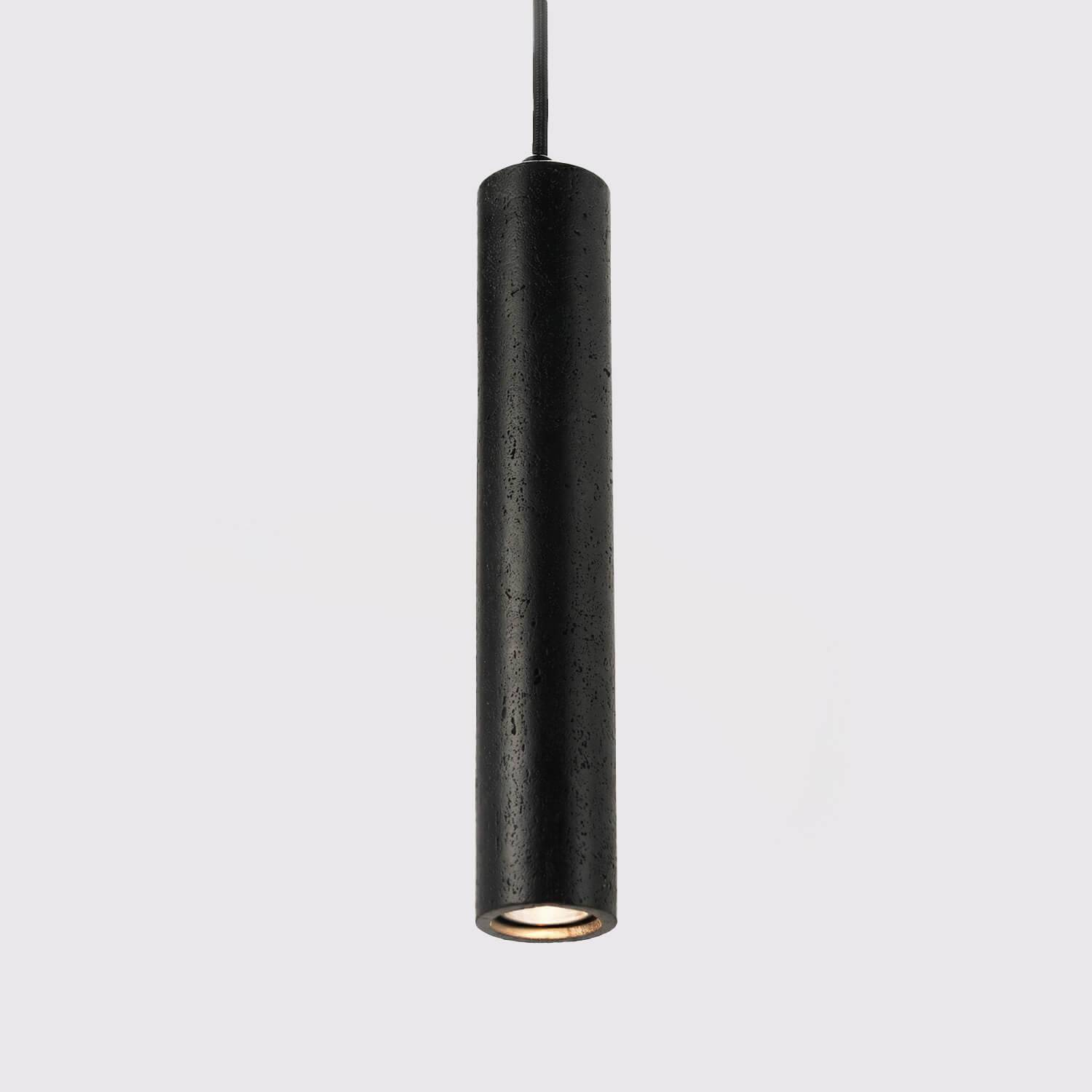 Pendellampa Svart Lavasten 28 cm - Vesuvio | Taklampa | Vesani