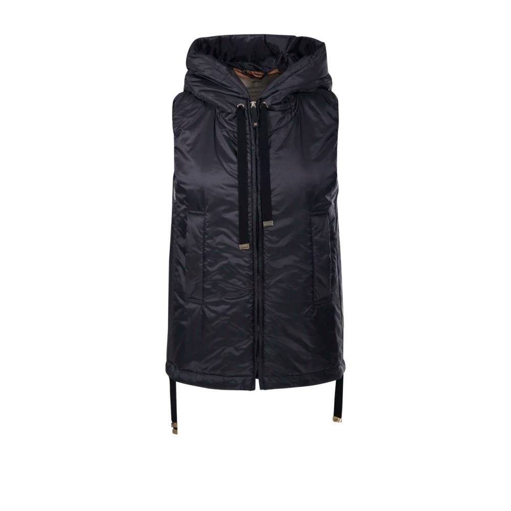 Max Mara Greengo Quiltet Vest - Jakker - Dame - Sort - 2XS -
