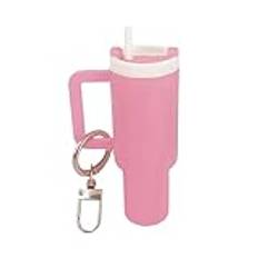 Onperpoe Mini nyckelring Kawaii Stanley Cup Accessories Stanley mugg tillbehör nyckelring personlig för handväskor plånbok söt nyckelring för Stanley-Cup fans, ROSA, En Storlek