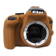 Nikon D3400 DSLR kamera beskyttelsesetui i silikone - Kaffe