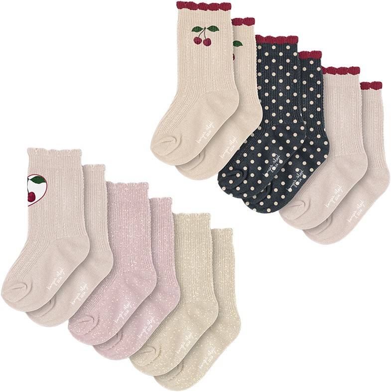 Konges Sløjd 6 Pack Socks Str 25-28 - S05002 Toppe hos Magasin.
