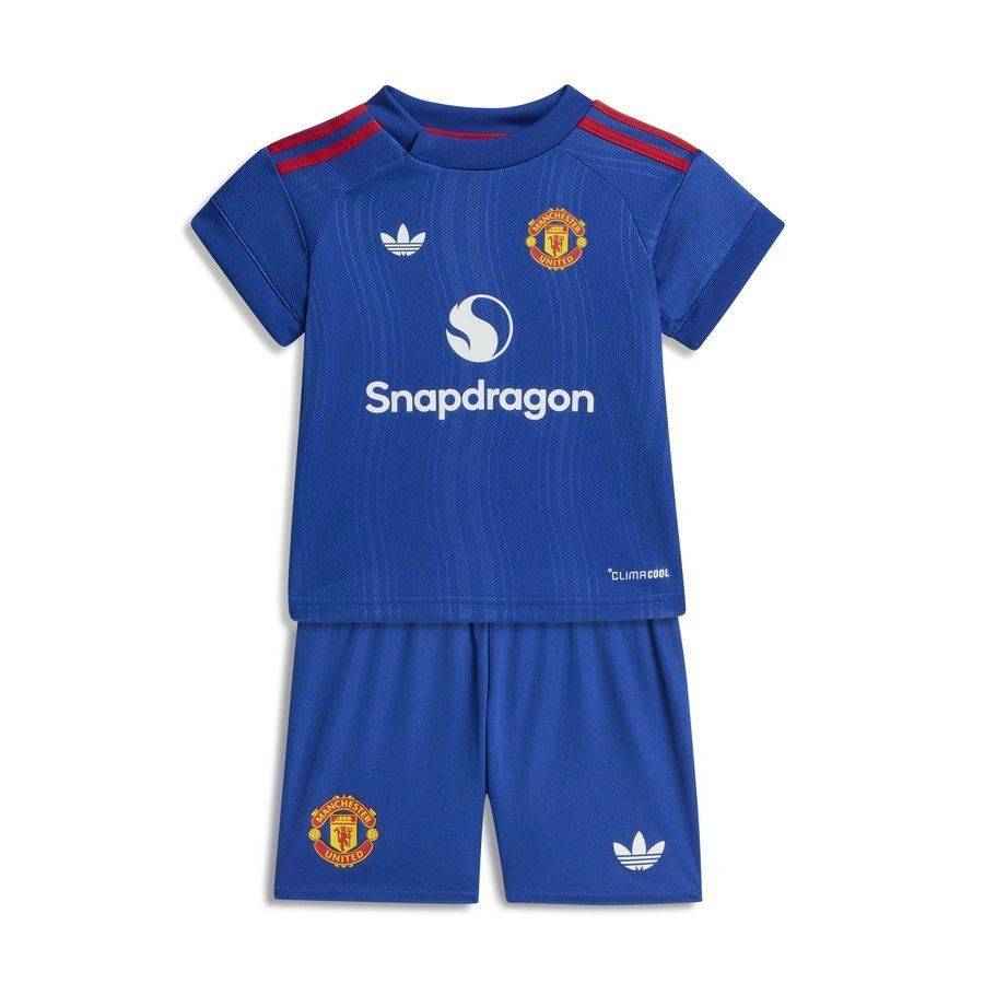 Manchester United Bortatröja 2026/27 Baby-Kit Barn - adidas - ['Blå'] (74cm)