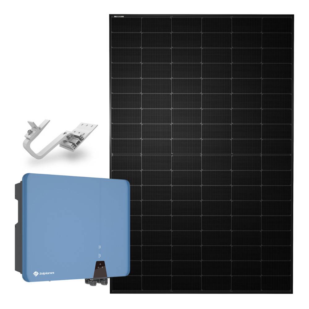 Komplet solcellepakke t/tegltag 10,44kWp 24 stk. paneler+8kH inverter+montageudstyr