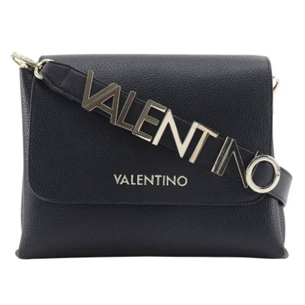 Valentino Vintage Pre-owned Laeder skuldertasker - Vintage - Dame - Sort - ONE SIZE - Uld