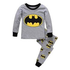 Børns drenge Spiderman Superman Batman pyjamas sæt nattøj nattøj Pjs[HK]