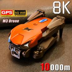LYZRC M3 Optical Flow Positioning Drönare Trekameror 4K/6K/8K Flygfotografering Flygplan Fyrvägs Hinder Undvikande 8000m GPS Drönare 8K Bag-3B
