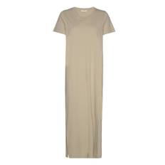 Rebekka Dress Gots Maxikjole Festkjole Beige Basic Apparel