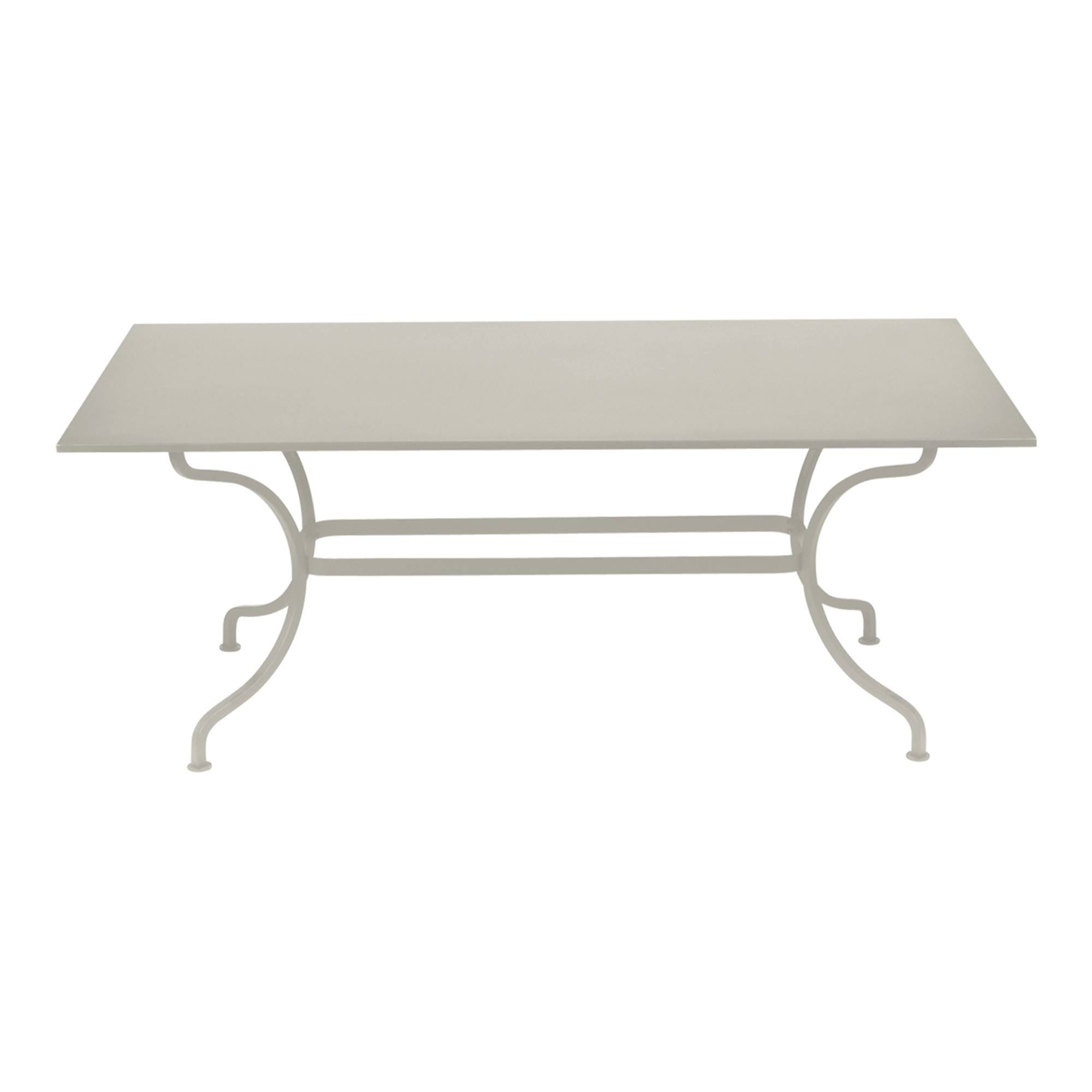 Fermob - Romane Table 180x100 cm Clay Grey A5 - Udendørs spiseborde - Grøn,Grå - Metal