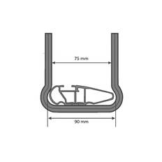 Monteringssæt Til Tagboks - Hapro Easy-Fit XXL - 4x U-beslag 75mm