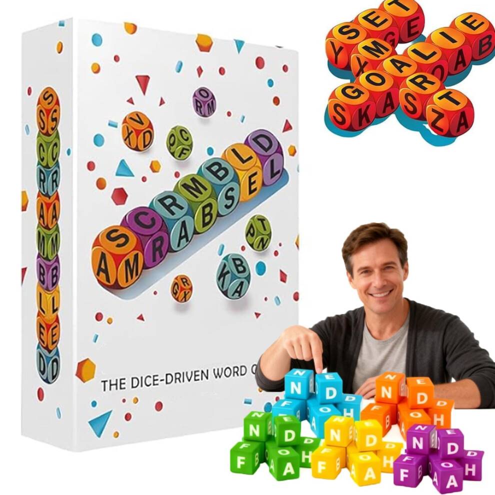 Scrambled Dice Ordspil for 1-5 spillere