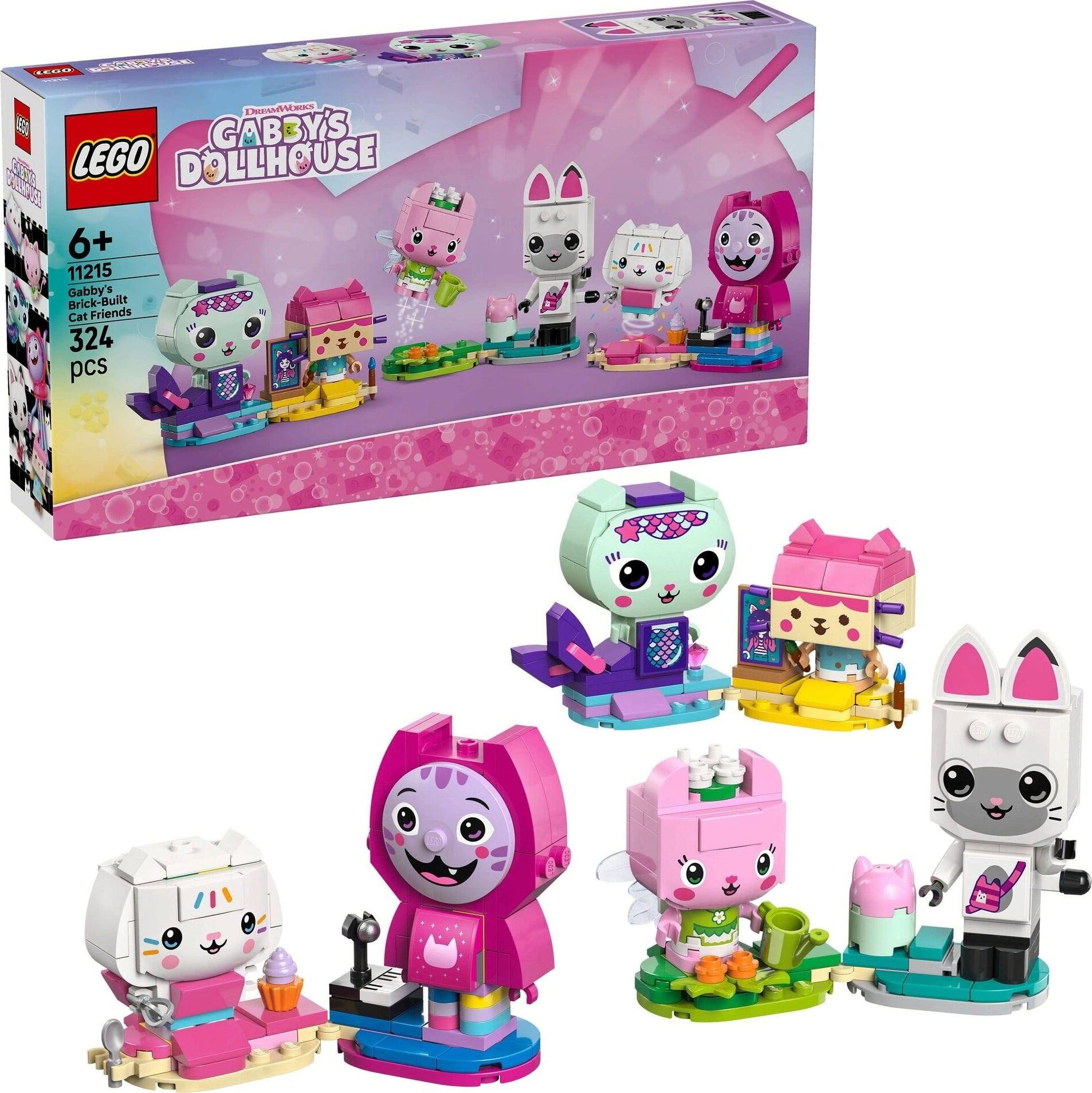 LEGO Gabbys dockhus -​ 11215 Gabbys kattvänner gjorda av LEGO-​klossar