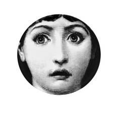 Fornasetti - coaster - unisex - porslin - one size - Grå