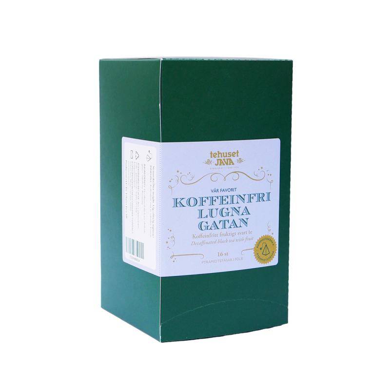 Koffeinfri Lugna Gatan svart te tepåsar folie 16 st