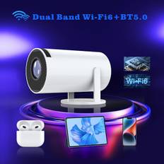 Projektor Smart HD LED WiFi Bluetooth HDMI. USB Android Office Hjemmebiograf - WELLNGS