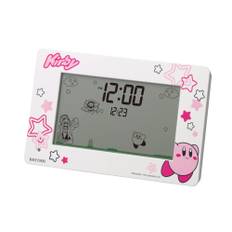RHYTHM Kirby Alarm Clock Funny Action Digital Clock with Calendar Pink 8RDA81KB03 10x16.2x4.5cm