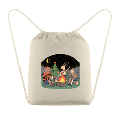 Holiday Special Cotton Drawstring Backpack