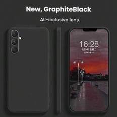 1 st svart stötsäkert skal Lämplig kompatibel med -serien, svart stötsäkert smartphone-skal, telefonskal, telefonskyddsfodral, telefonskal, telefonfod (Multi-size)