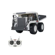 (Russisk Føderation-hvid)RC Dumper 1/24 2,4GHz 9CH RC Byggelastbil Ingeniørkøretøjer Gaffeltruck Tung
