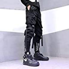 Stilig 2021 japansk mode harajuku streetwear cargo byxor för män bandfickor joggers techwear män byxor hip hop