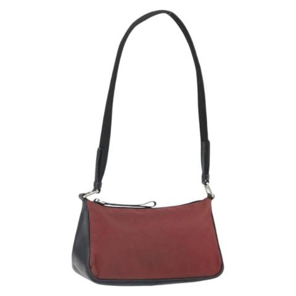 Prada Vintage Pre-owned Vintage Skuldertaske - Vintage - Dame - Rød - ONE SIZE - Uld