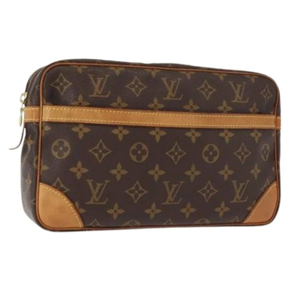 Louis Vuitton Vintage Pre-owned Canvas Clutch - Vintage - Dame - Brun - ONE SIZE -