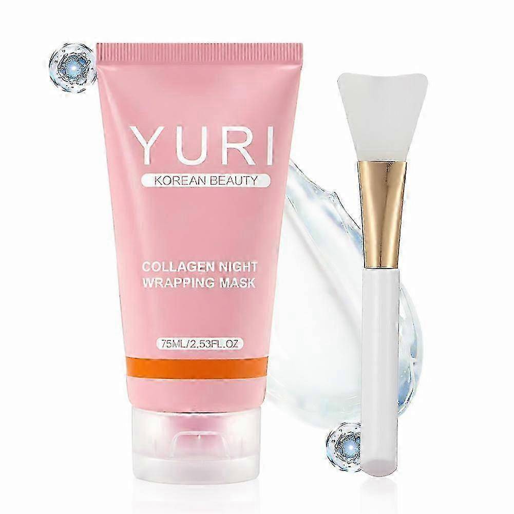 75l with brush (A) YURI Collagen ask Collagen Overnight Wrap ask Glass Skin P-dyj2