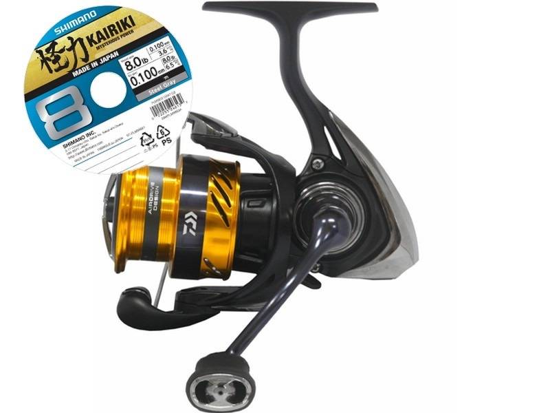 Daiwa 24 Ninja BG LT-4000-C m/påspolet Shimano Kairiki 8 0,16mm