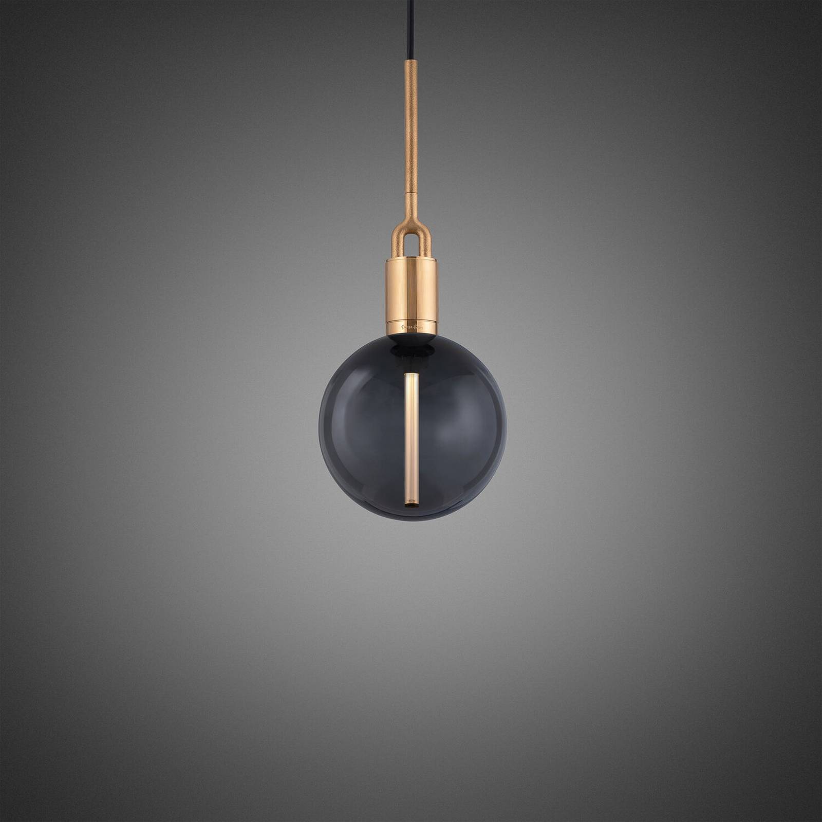 Buster + Punch Glas pendellampa Forked, dimbar, Mässing / guld, Vardagsrum / matsal, Mässing, Pendellampa