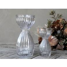 Chic Antigue Amaryllis Vase med Riller - Tidløs Skønhed til Dit Hjem