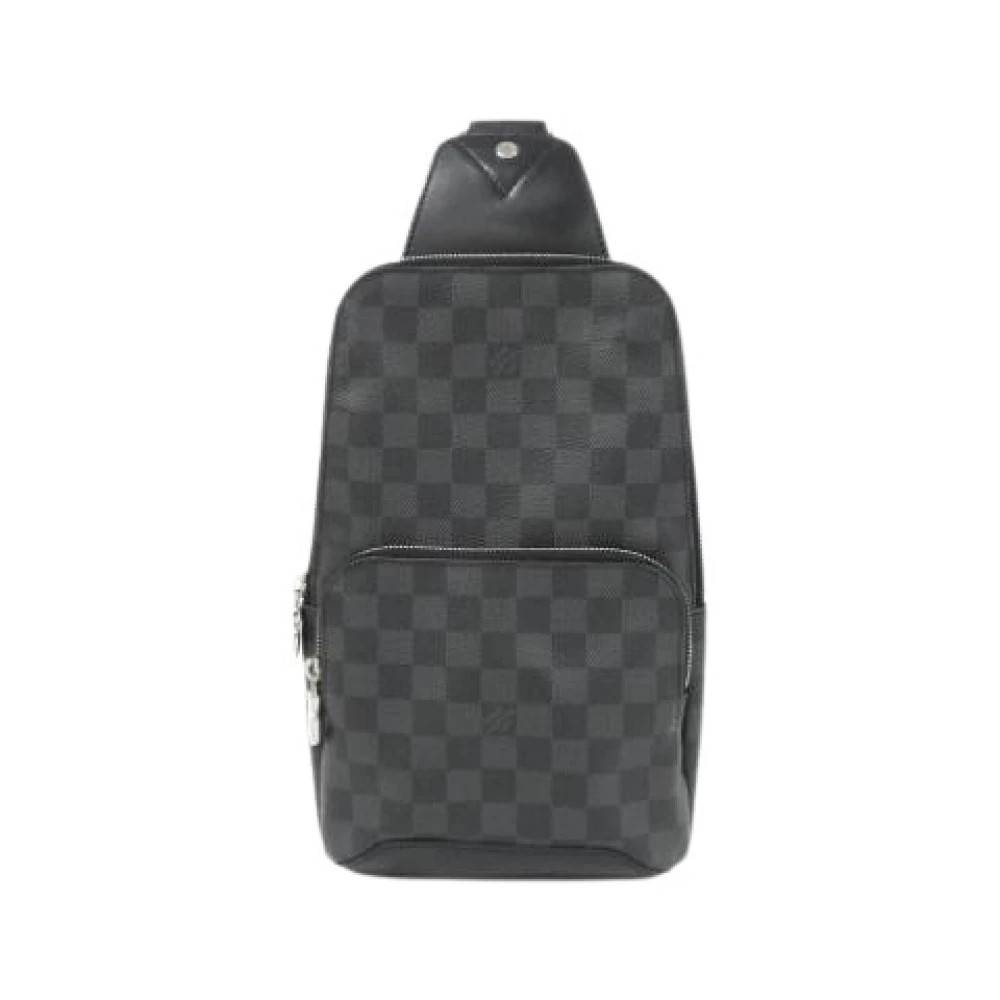 Louis Vuitton Vintage Pre-owned Skuldertaske - Vintage - Herre - Grå - ONE SIZE - Uld