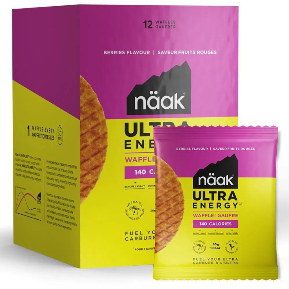 Naak Ultra Energy™ æske Med Energivåfler Bær 30g 12 Enheder