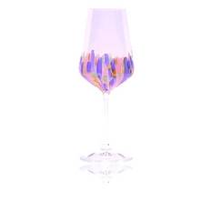 Anna von Lipa Hand Painted Sevilla White Wine - Glas - FLAMINGO / multi